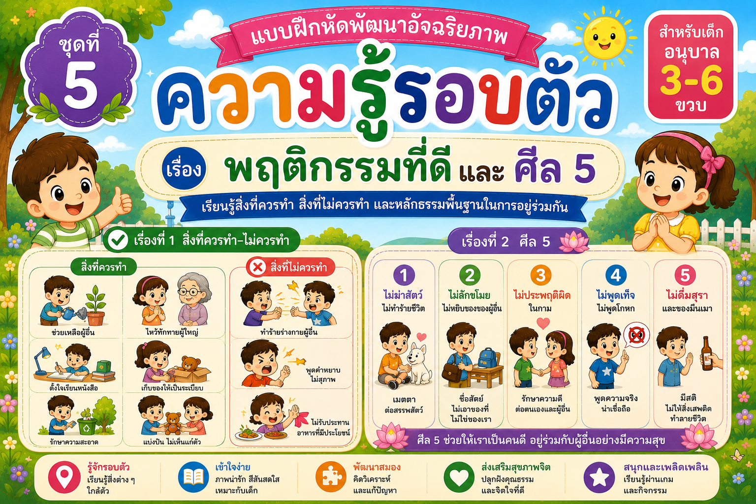 พฤติกรรมที่ดีและศิล5